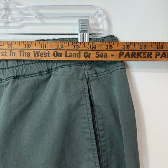Anthropologie Pilcro Women's Izzie Pants Pull On Barrel Leg Dark Green Medium - Picture 3 of 6